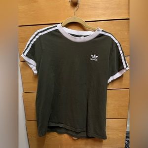 Adidas classic 3 stripe tshirt